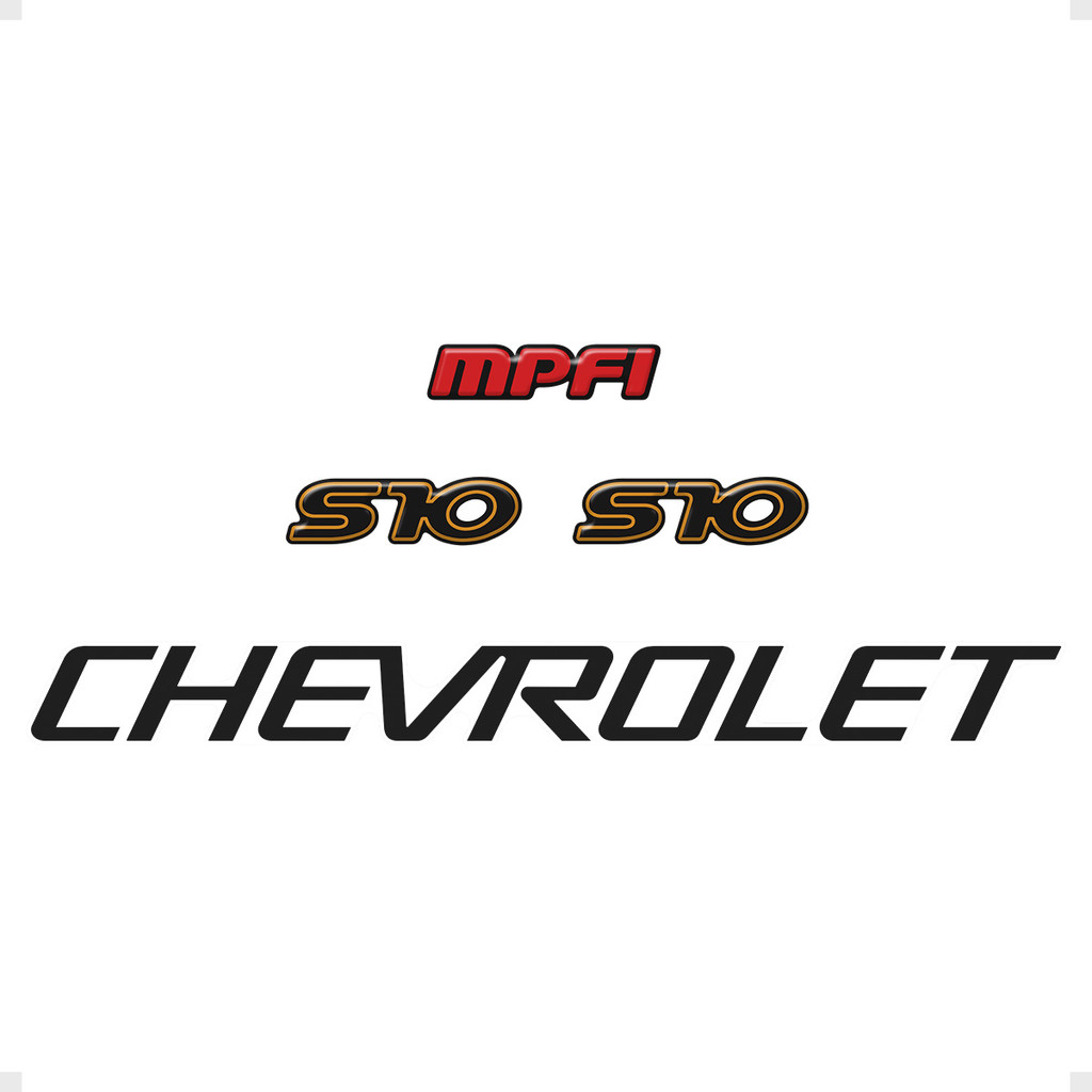 Adesivos Chevrolet S10 Mpfi 1996/1999 + Faixa Preto Generico - Oferta na Shopee