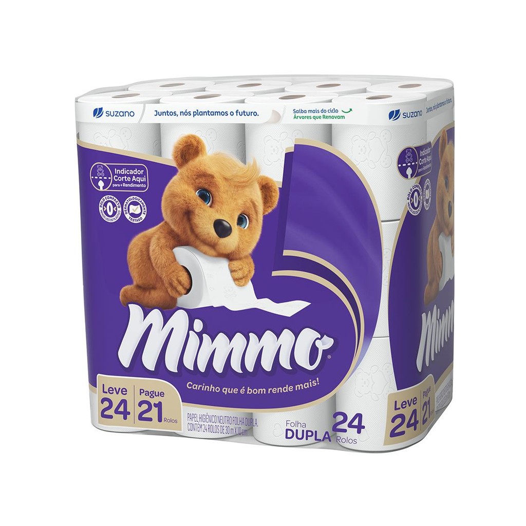 Papel Higiênico Mimmo Folha Dupla 30m Leve 24 Pague 21 Papel Higiênico Mimmo Folha Dupla 30m Leve 24 Pague 21 - Oferta na Shopee