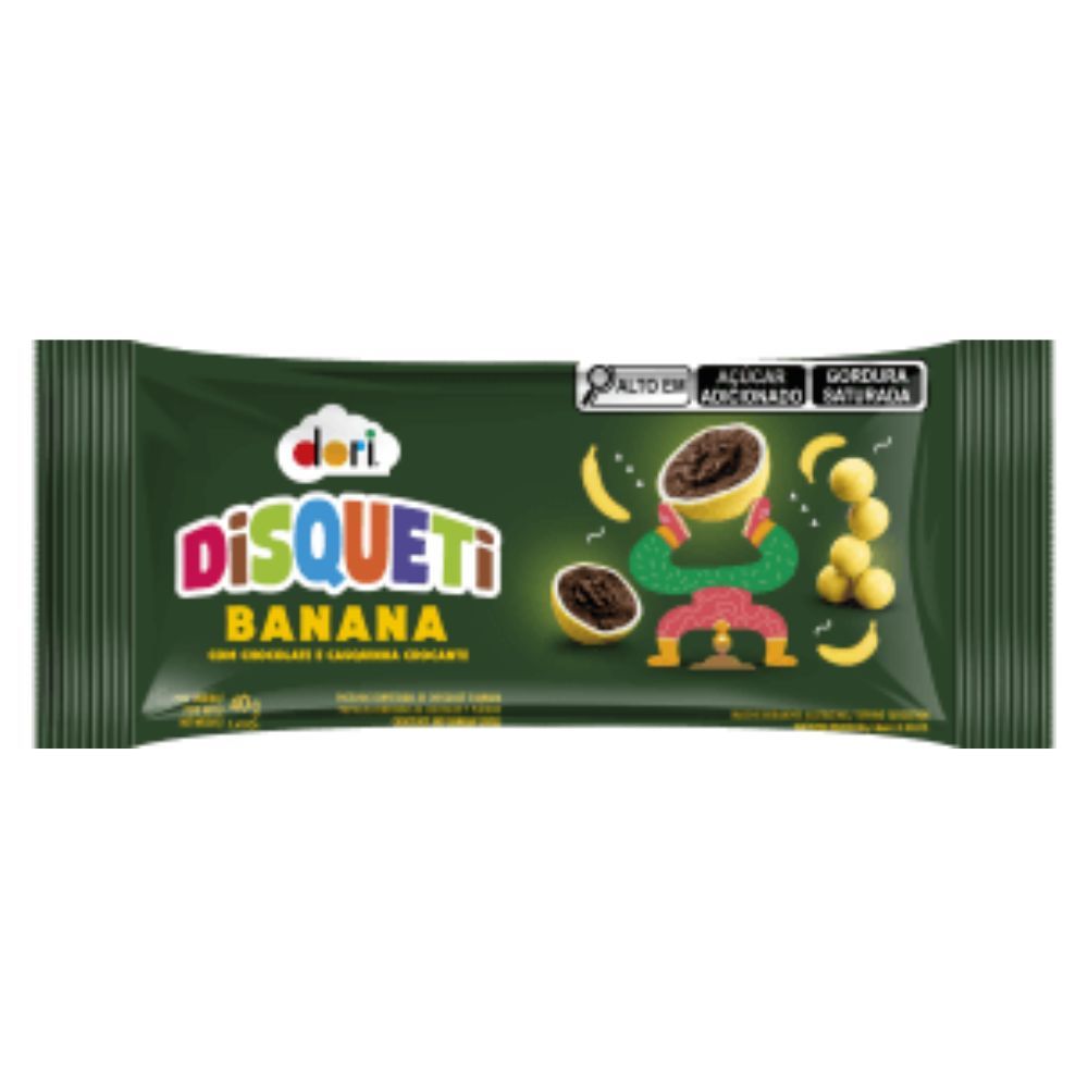 Confeito Disqueti Dori Banana 40g - Oferta na Shopee