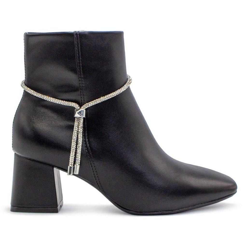 Bota Vizzano Feminina Salto Bloco Napa Genebra Zíper Tira de Strass 3098.102 - Oferta na Shopee
