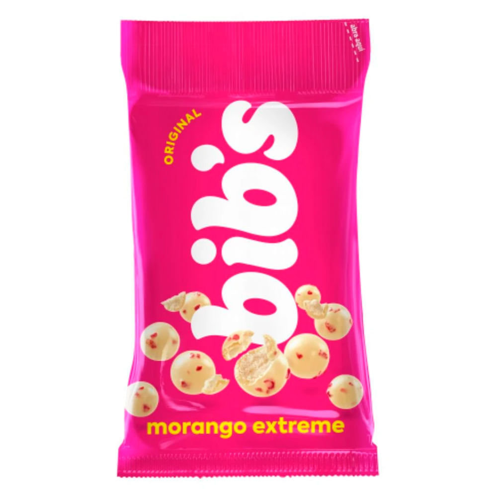 Confeito Bib's Morango Extreme 40g - Oferta na Shopee