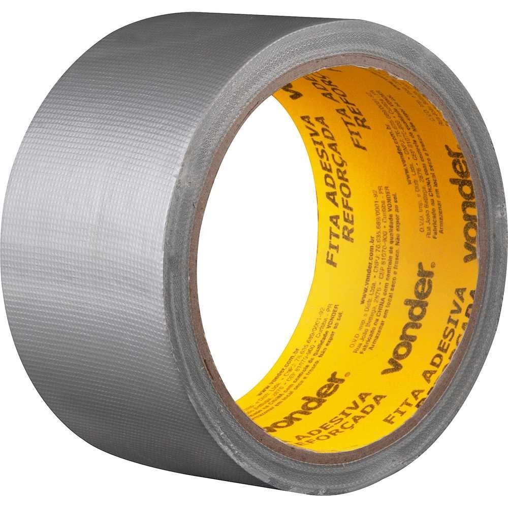Fita adesiva reforçada 50 mm x 10 m prata - Vonder Fita adesiva reforçada 50 mm x 10 m prata - Vonder - Oferta na Shopee