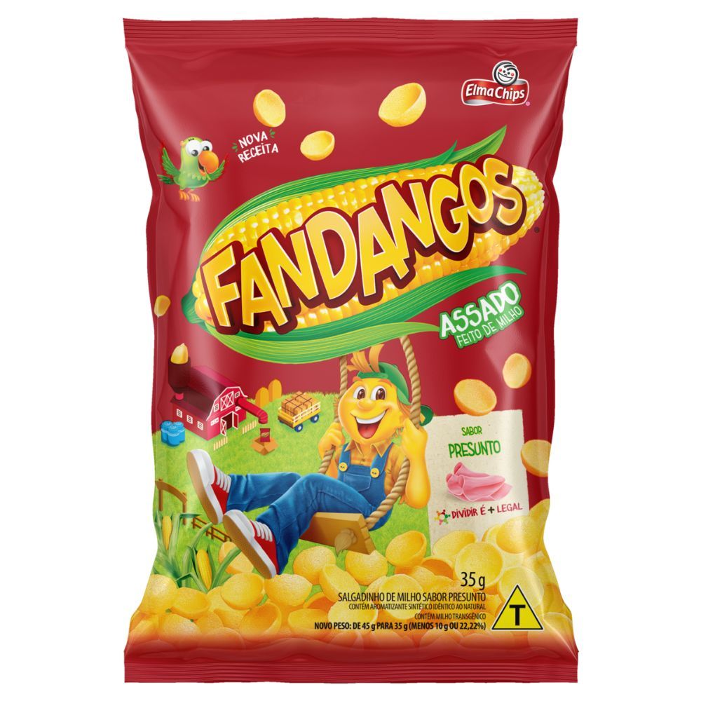 Fandangos Elma Chips Sabor Presunto 35g - Oferta na Shopee