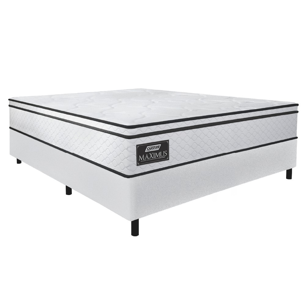 Cama Box Casal Queen Gazin Colchão Molas Ensacadas 158x198x62cm New Branco Linho Cama Box Casal Queen Gazin Colchão Molas Ensacadas 158x198x62cm New Branco Linho - Oferta na Shopee