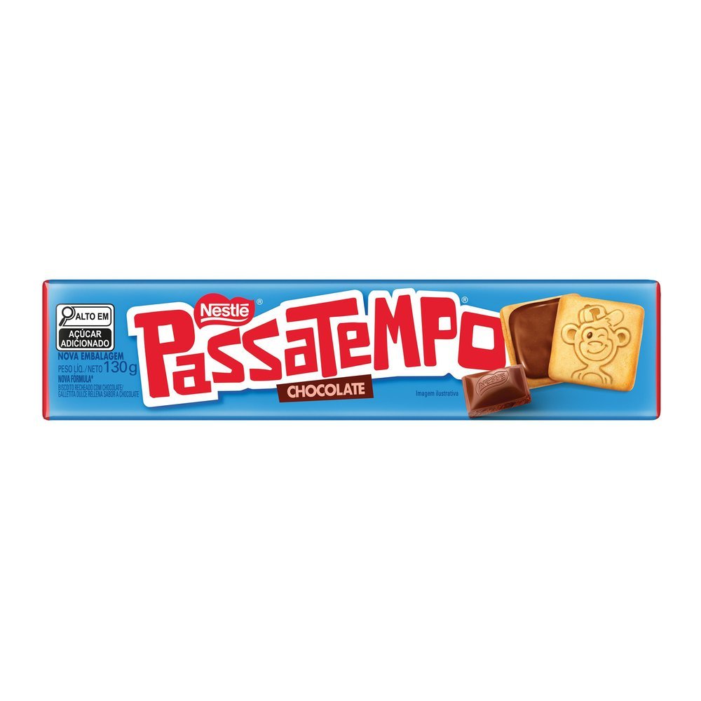 Biscoito Nestlé Passatempo Recheado Sabor Chocolate 130g - Oferta na Shopee