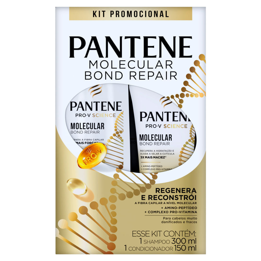 Kit Pantene Pro-V Science Molecular Bond Repair Shampoo 300ml e Condicionador Kit Pantene Pro-V Science Molecular Bond Repair Shampoo 300ml e Condicionador - Oferta na Shopee