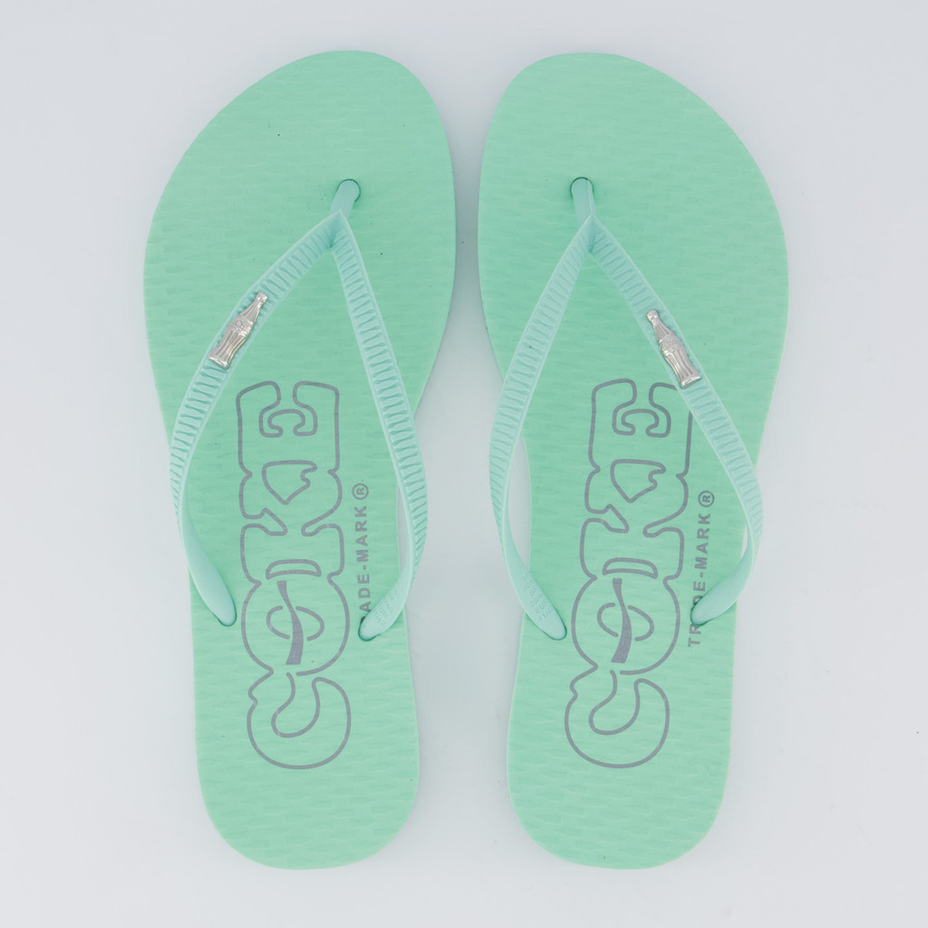 Chinelo Coca Cola Metallic Feminino Verde - Oferta na Shopee