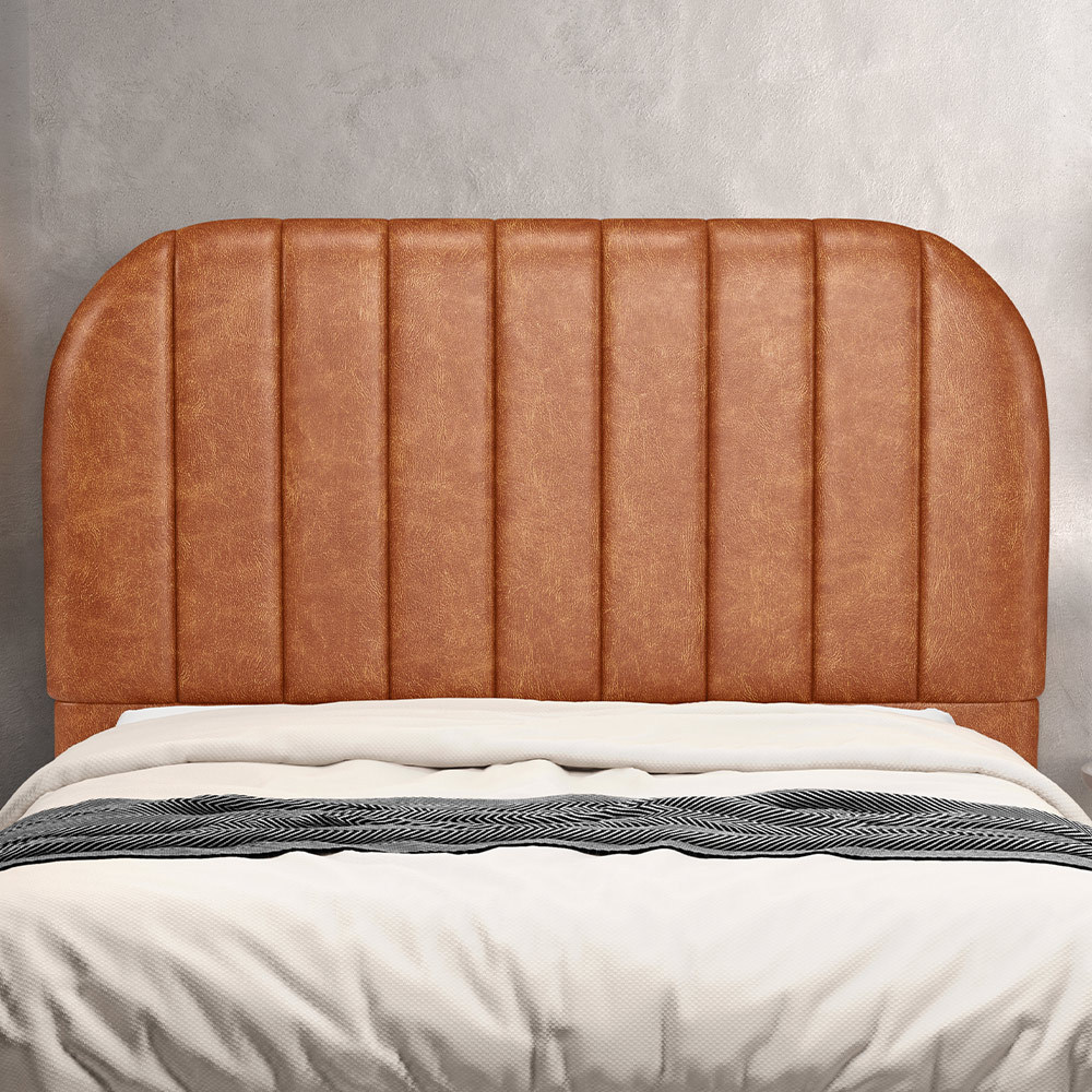 Cabeceira Cama Box Casal Estofada Orgânica 140cm Alice W01 Couríssimo Camel - Lyam Decor Cabeceira Cama Box Casal Estofada Orgânica 140cm Alice W01 Couríssimo Camel - Lyam Decor - Oferta na Shopee