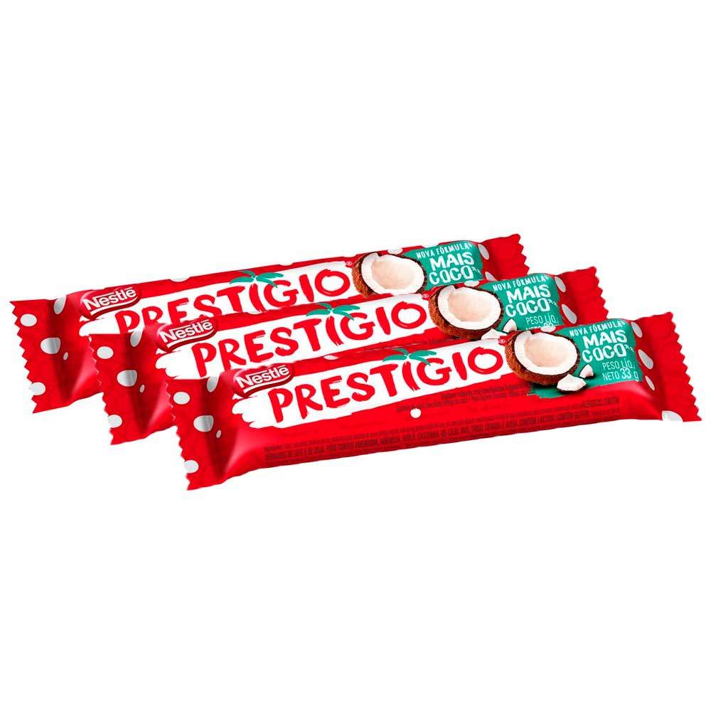 Kit 3 Chocolate Nestlé Prestígio 33g - Oferta na Shopee