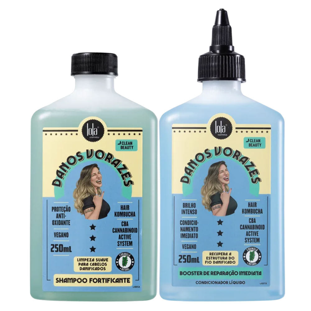 Kit Lola Cosmetics Danos Vorazes Shampoo + Condicionador Kit Lola Cosmetics Danos Vorazes Shampoo + Condicionador - Oferta na Shopee