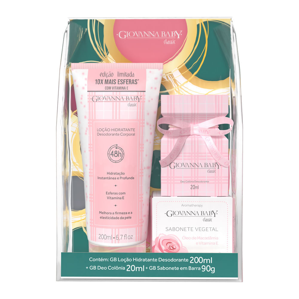 Kit Giovanna Baby Classic Loção Hidratante 200ml Deo Colônia 20ml e Sabonete em Barra 90g Kit Giovanna Baby Classic Loção Hidratante 200ml Deo Colônia 20ml e Sabonete em Barra 90g - Oferta na Shopee