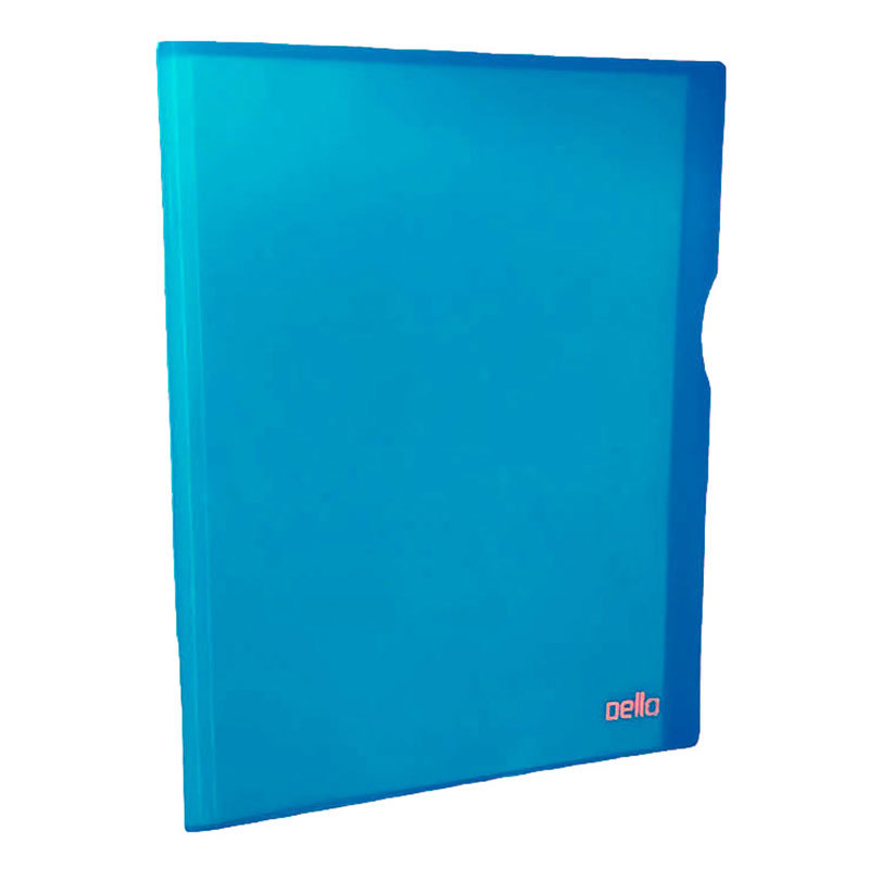 Pasta catálogo A4 azul com 30 plásticos 6036.C Dello - Oferta na Shopee