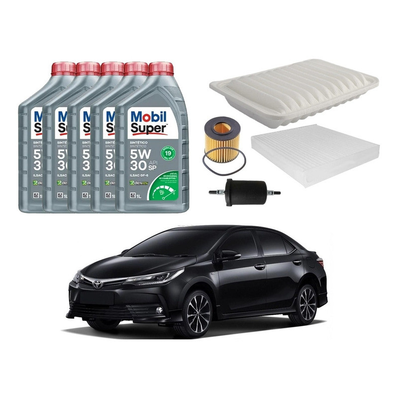 Kit Revisao Troca Oleo Filtros Corolla 1.8 2.0 2017 A 2019 Kit Revisao Troca Oleo Filtros Corolla 1.8 2.0 2017 A 2019 - Oferta na Shopee