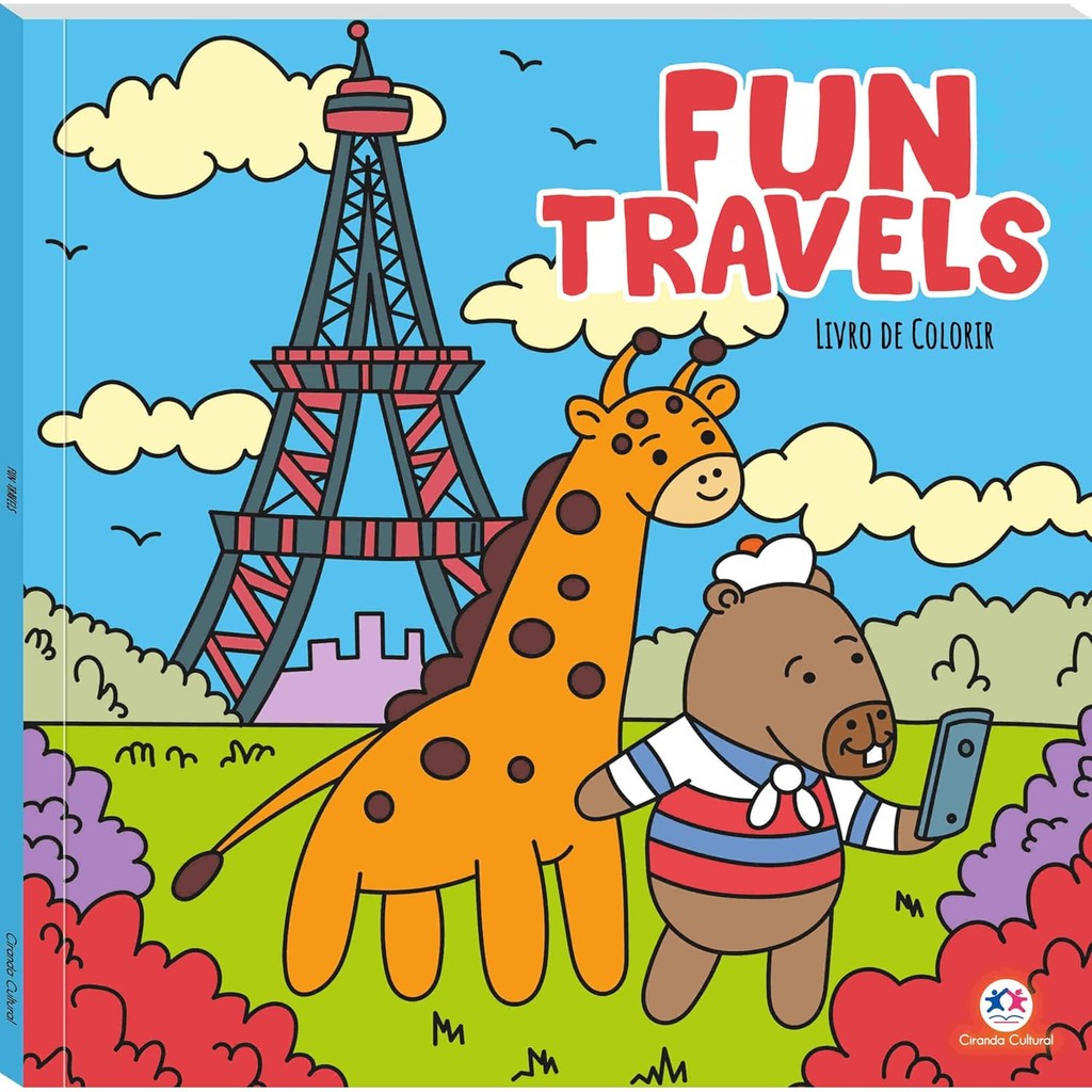 Fun Travels | Livro de Colorir Fun Travels | Livro de Colorir - Oferta na Shopee