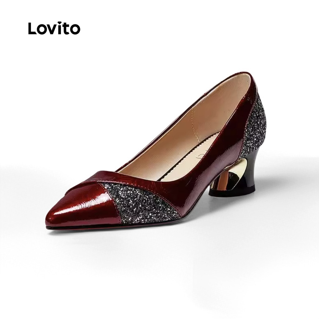 Lovito Saltos Elegantes Reluzentes com Diamantes Salto Alienígena Salto alto LFA90260 - Oferta na Shopee