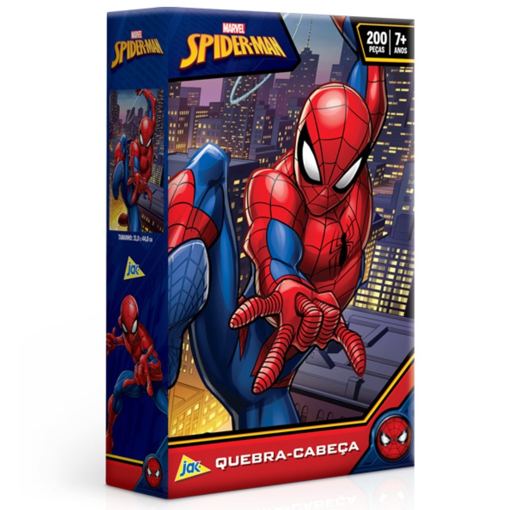 QUEBRA CABEÇA SPIDER MAN 200 PEÇAS TOYSTER PUZZLE HOMEM ARANHA FILME SUPER HERÓI MARVEL COMIC SPIDEY QUEBRA CABEÇA SPIDER MAN 200 PEÇAS TOYSTER PUZZLE HOMEM ARANHA FILME SUPER HERÓI MARVEL COMIC SPIDEY - Oferta na Shopee