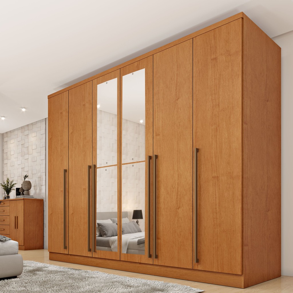 Guarda Roupa Casal 6 Portas 8 Gavetas com Espelho Portugal 270cm Espresso Móveis Cinamomo Guarda Roupa Casal 6 Portas 8 Gavetas com Espelho Portugal 270cm Espresso Móveis Cinamomo - Oferta na Shopee