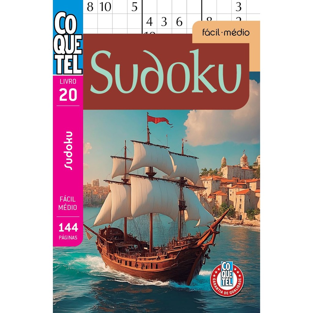 Livro Coquetel | Sudoku 20 | Níveis Fácil e Médio Livro Coquetel | Sudoku 20 | Níveis Fácil e Médio - Oferta na Shopee
