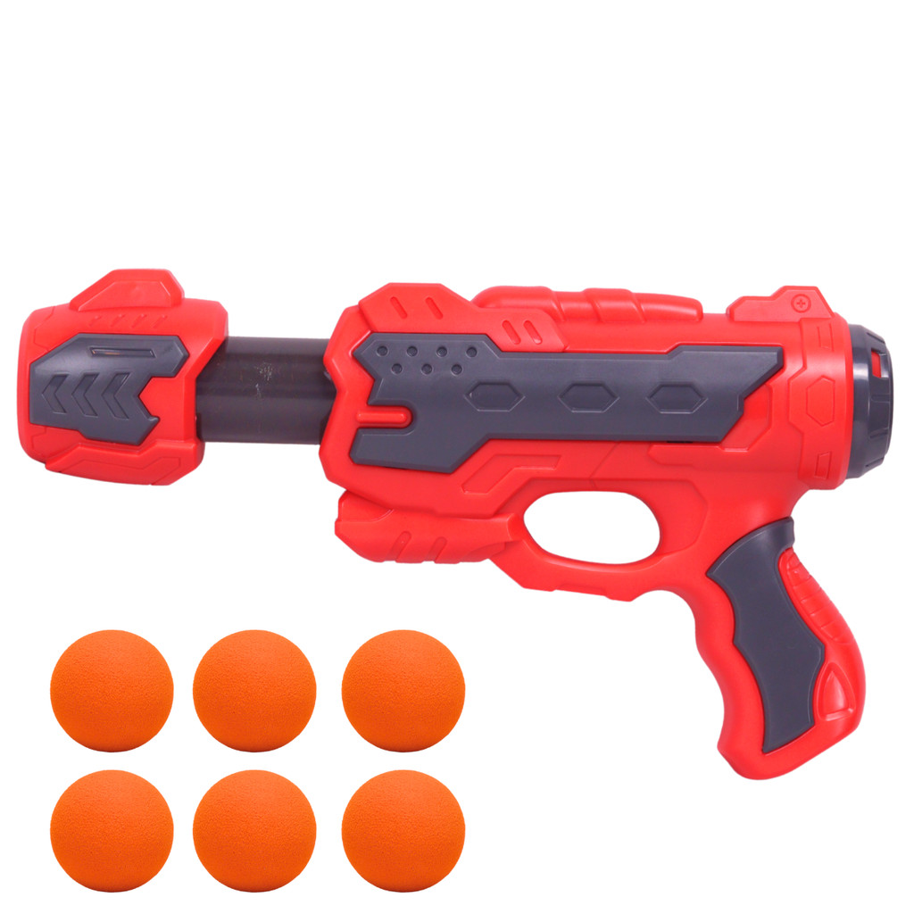 Lançador Arma De Pressão Com Bolinha Eva Vermelha Castela Lançador Arma De Pressão Com Bolinha Eva Vermelha Castela - Oferta na Shopee