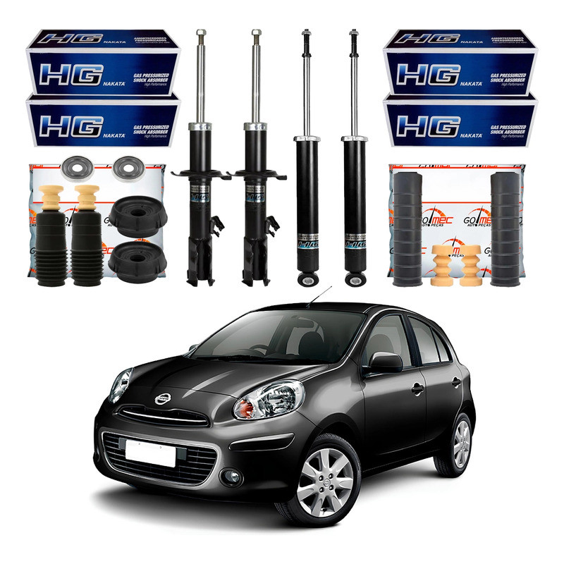 Kit Amortecedor Dianteiro Traseiro March 1.0 1.6 2011 A 2014 Kit Amortecedor Dianteiro Traseiro March 1.0 1.6 2011 A 2014 - Oferta na Shopee