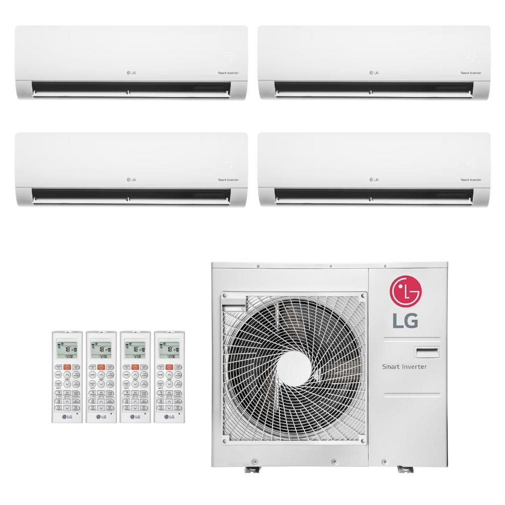 Ar-Condicionado Multi Split Inverter LG 30.000 (2x Evap HW 9.000 + 2x Evap HW 12.000)  Quente/Frio 220V R-32 - Oferta na Shopee