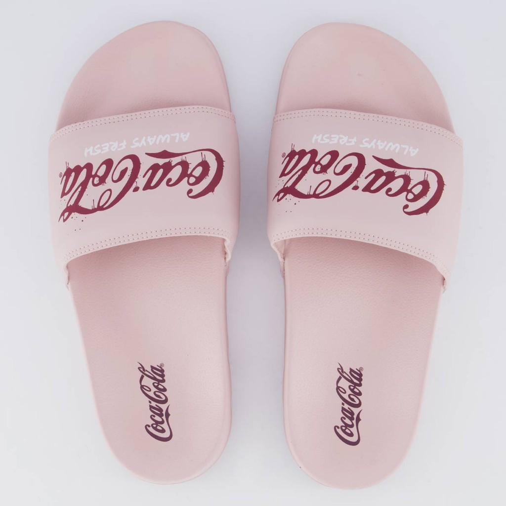 Chinelo Coca Cola Slide Graff Feminino Rosa - Oferta na Shopee