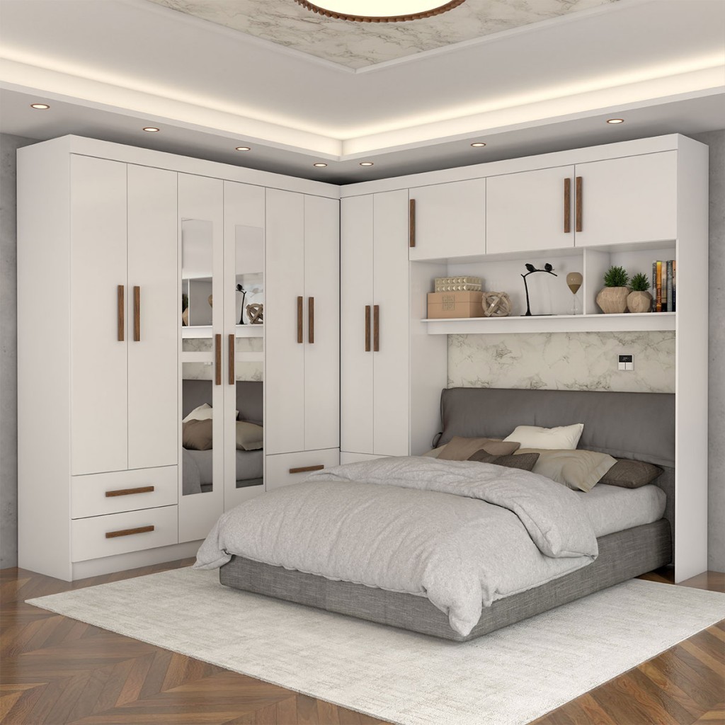 Guarda-Roupa Casal Modulado Belgrado 11 Portas 6 Gavetas com Espelho - Panorama Móveis Guarda-Roupa Casal Modulado Belgrado 11 Portas 6 Gavetas com Espelho - Panorama Móveis - Oferta na Shopee