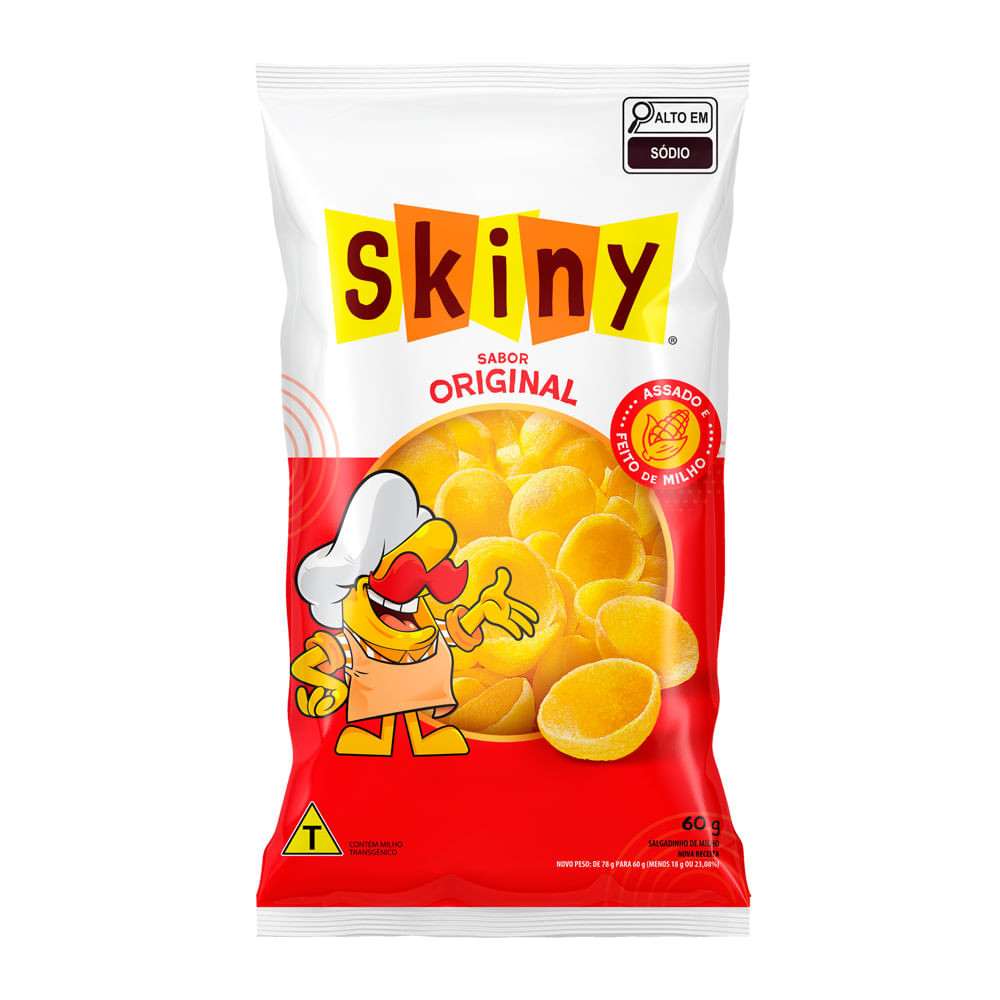 Salgadinho Skiny Sabor Original 60g - Oferta na Shopee