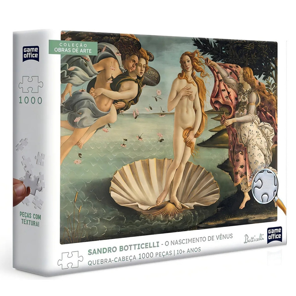 Quebra Cabeça Botticelli Nascimento Vênus 1000pç - Toyster Quebra Cabeça Botticelli Nascimento Vênus 1000pç - Toyster - Oferta na Shopee
