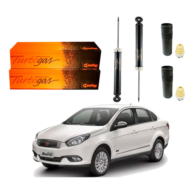 Kit Amortecedor Traseiro, Grand Siena 1.0 1.6 2017 A 2020 Kit Amortecedor Traseiro