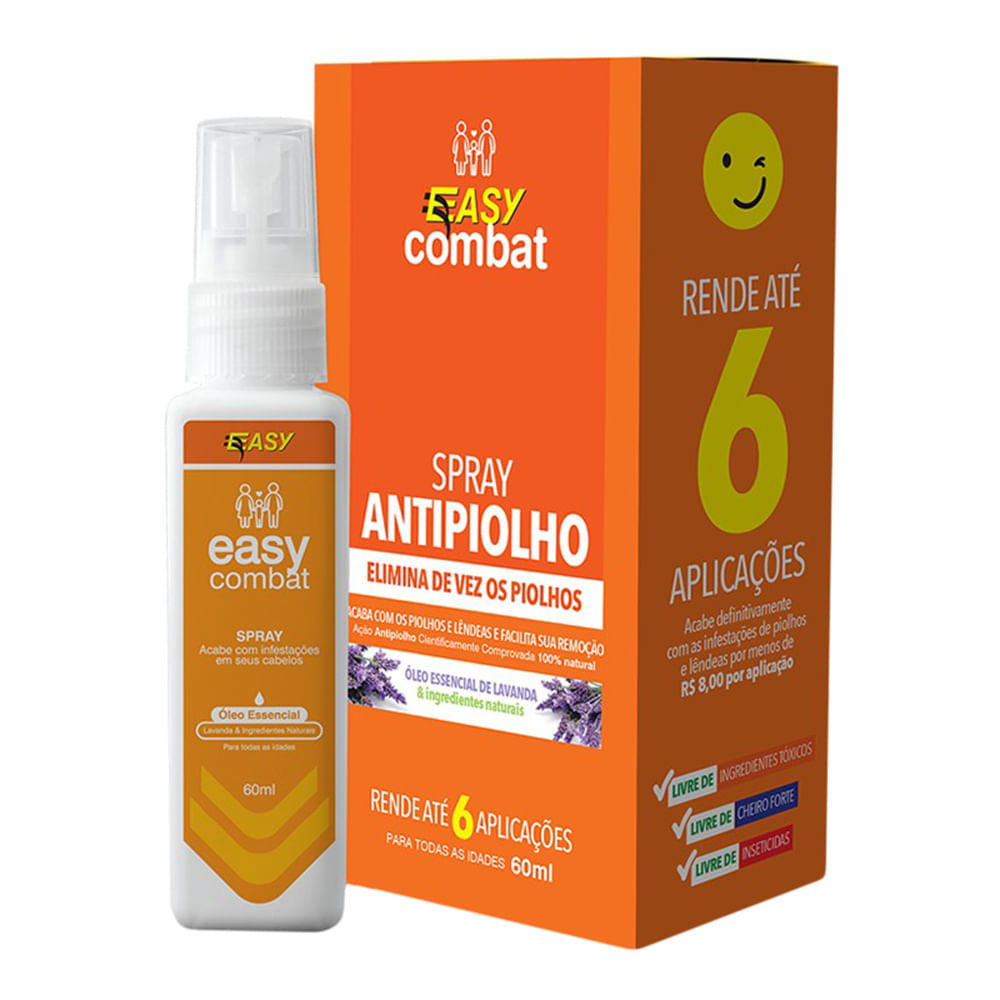 Easy Combat Spray Antipiolho 60ml Easy Combat Spray Antipiolho 60ml - Oferta na Shopee