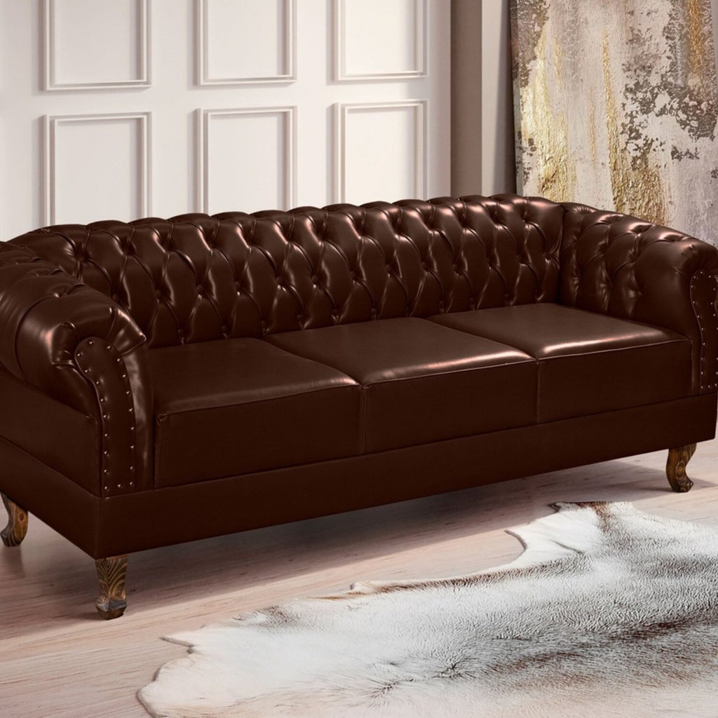 Namoradeira Chest 3 Lugares Duque Courano 200cm Namoradeira Chest 3 Lugares Duque Courano 200cm - Oferta na Shopee