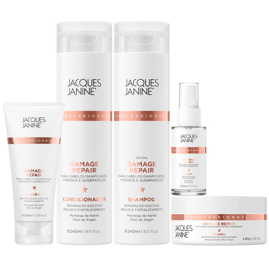 Kit Jacques Janine Damage Repair Shampoo + Condicionador 240ml Trio Hidratação Intensa Kit Jacques Janine Damage Repair Shampoo + Condicionador 240ml Trio Hidratação Intensa - Oferta na Shopee