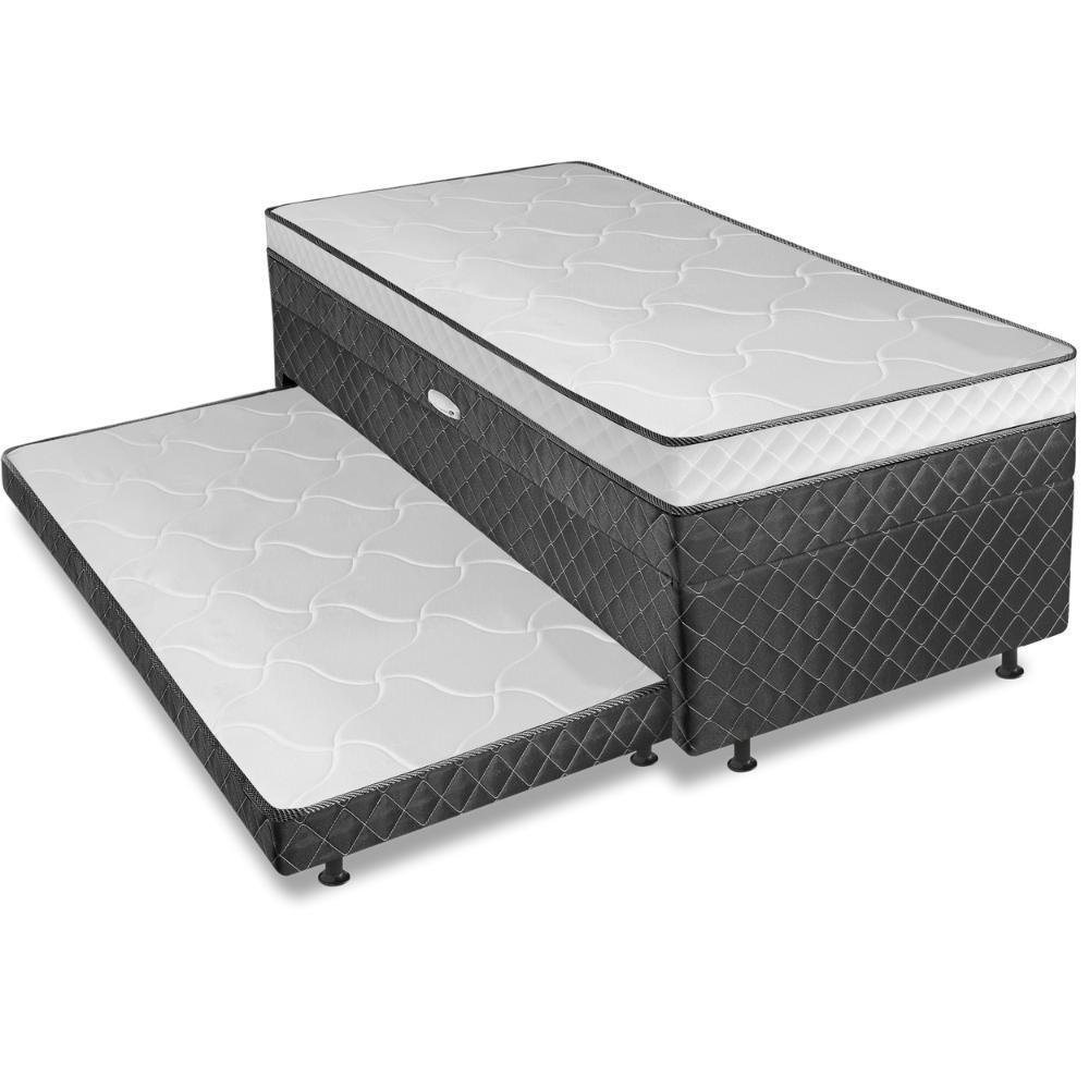 Cama Bibox com Baú Solteiro Ortopédica com Cama Auxiliar Conjugada 88x188x51cm Gabi Cama Bibox com Baú Solteiro Ortopédica com Cama Auxiliar Conjugada 88x188x51cm Gabi - Oferta na Shopee