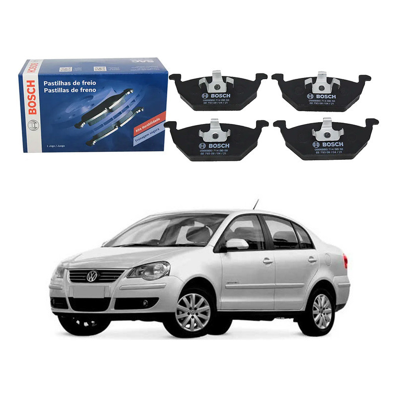 Pastilha Freio Dianteira Bosch Polo Sedan 1.6 2007 A 2011 Pastilha Freio Dianteira Bosch Polo Sedan 1.6 2007 A 2011 - Oferta na Shopee