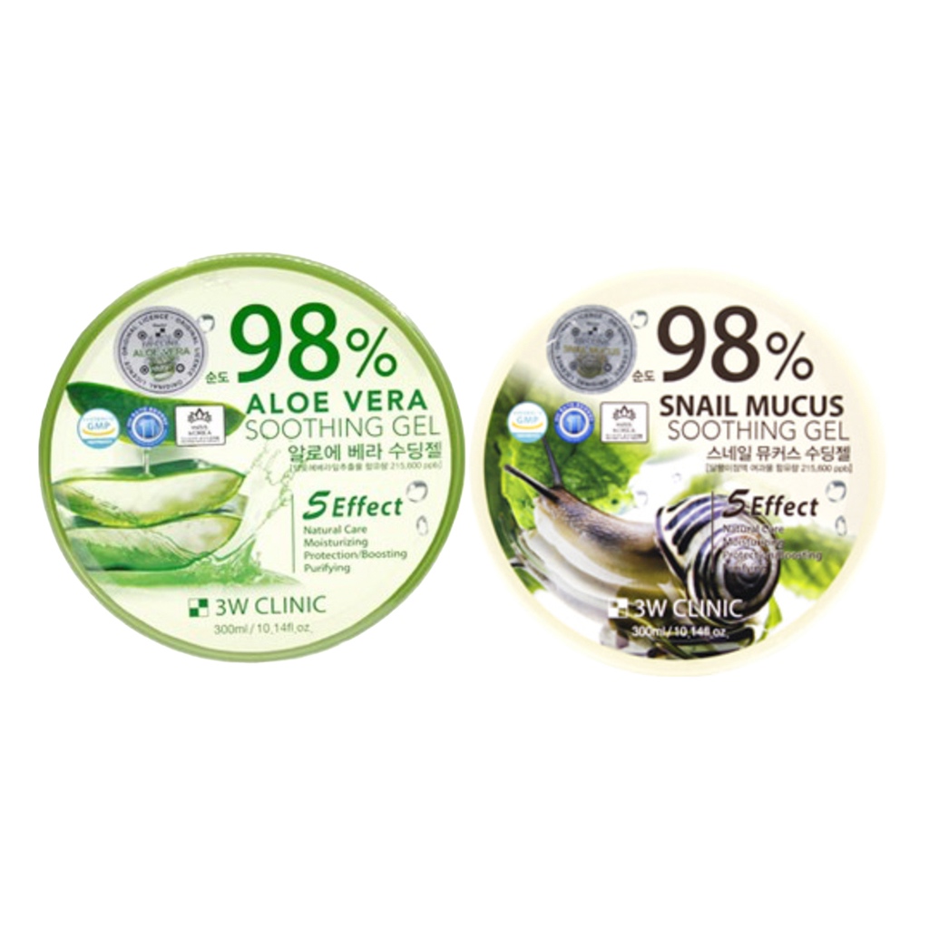3w clinic soothing gel 300ml 2types - Oferta na Shopee