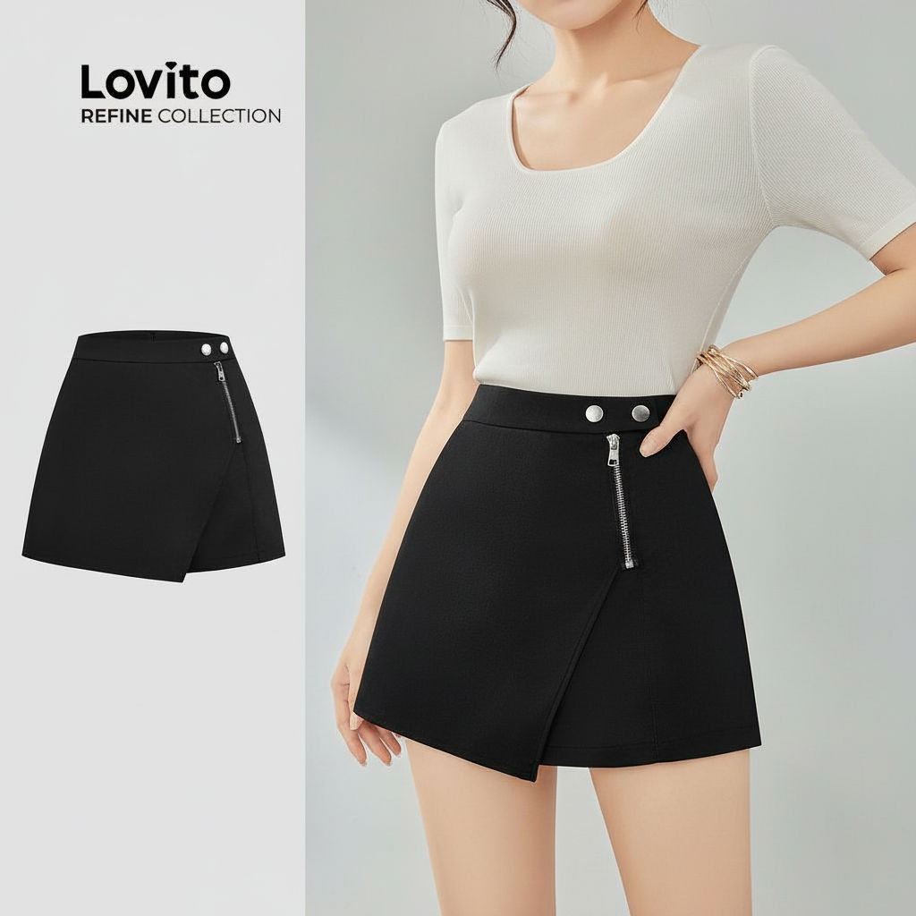Lovito Refine Jaqueta Curta Feminina com Zíper LR4ED020 Lovito Refine Jaqueta Curta Feminina com Zíper LR4ED020 - Oferta na Shopee