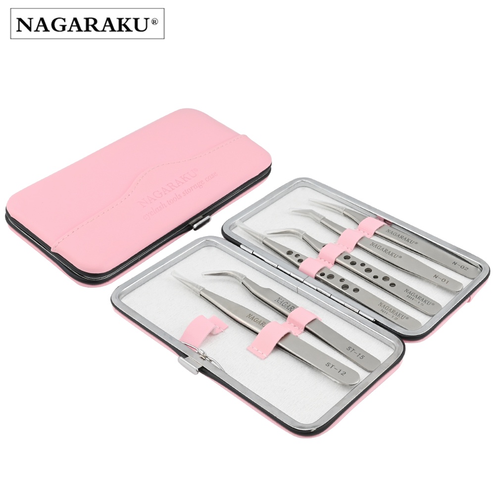 NAGARAKU Kit De Pinça De Extensão De Cílios Grande Precisão De Aço Inoxidável Mega Volume Ferramentas De Aplicação De Pestanas NAGARAKU Kit De Pinça De Extensão De Cílios Grande Precisão De Aço Inoxidável Mega Volume Ferramentas De Aplicação De Pestanas