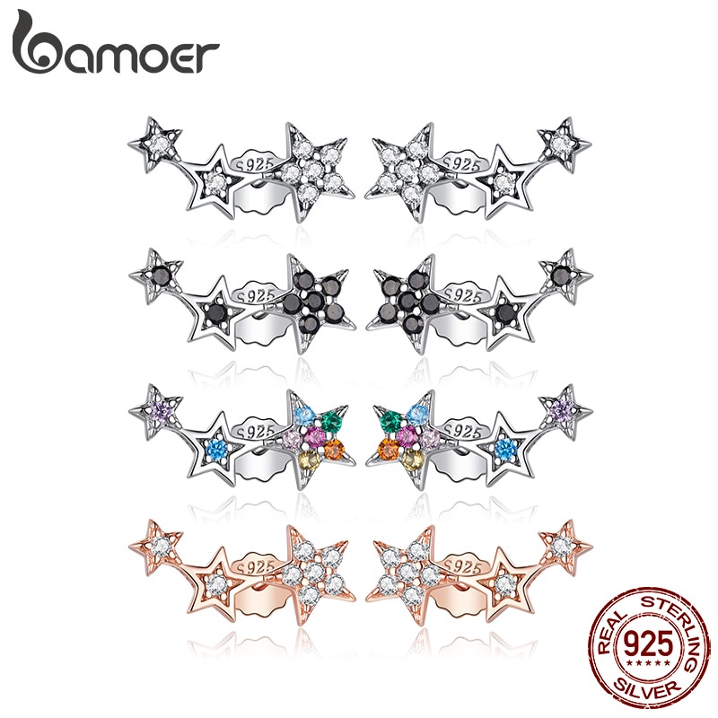 Bamoer Brincos Coloridos De Cristal Estrela 4 Estilo Prata Esterlina 925 Hipoalergênico Moda Jóias Para As Mulheres & Meninas Presentes Sce175 Bamoer Brincos Coloridos De Cristal Estrela 4 Estilo Prata Esterlina 925 Hipoalergênico Moda Jóias Para As Mulheres & Meninas Presentes Sce175