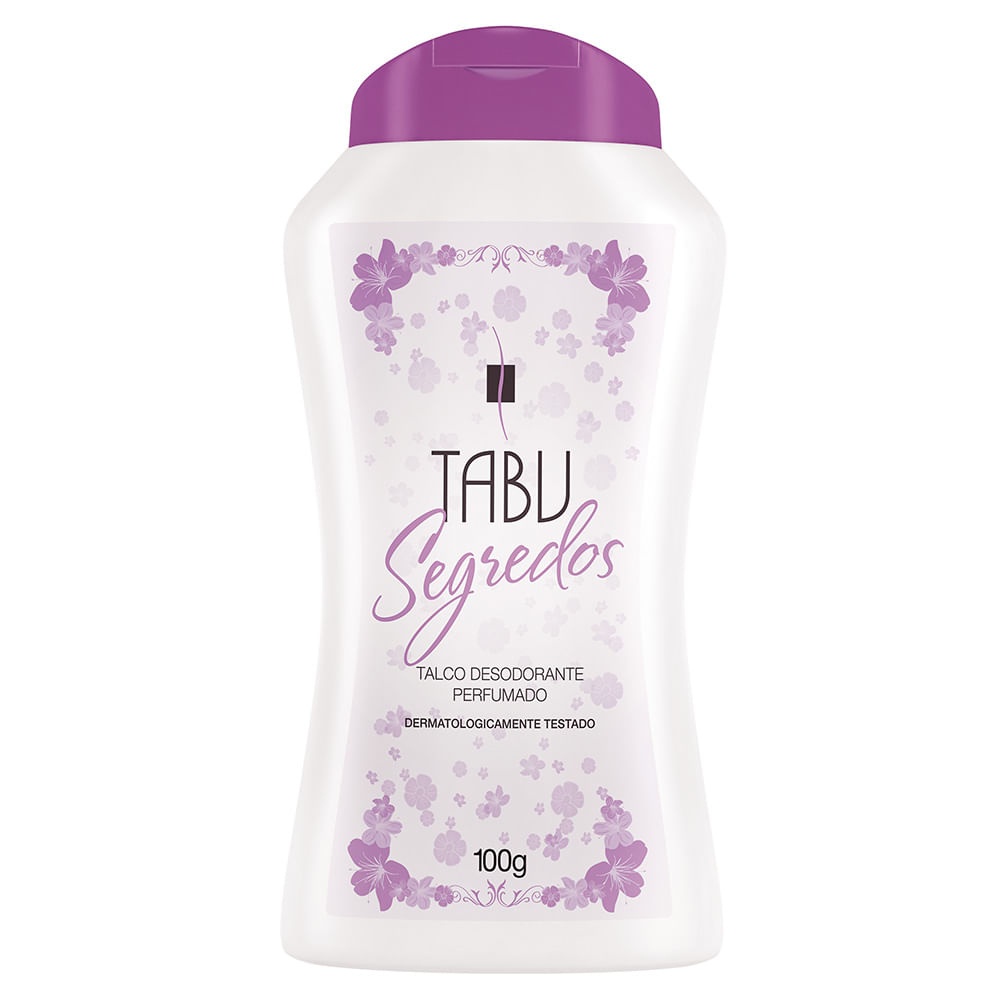 Talco Desodorante Tabu Segredos 100G Talco Desodorante Tabu Segredos 100G