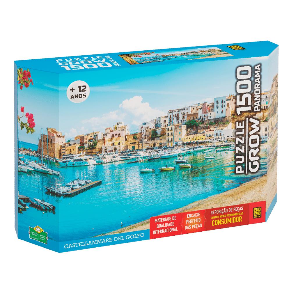 Puzzle 1500 peças Panorama Castellammare del Golfo Puzzle 1500 peças Panorama Castellammare del Golfo
