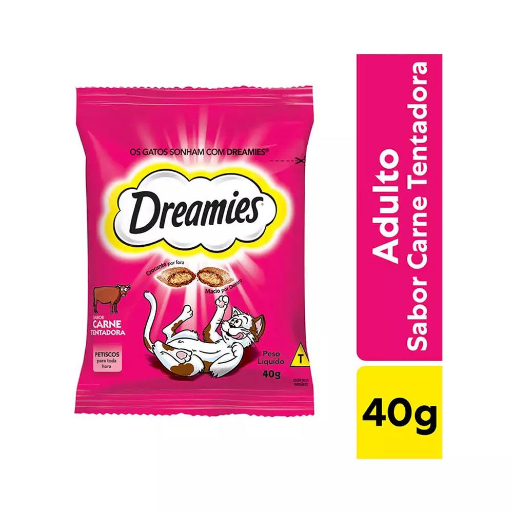 Petisco Dreamies Gatos Adultos Carne 40g Petisco Dreamies Gatos Adultos Carne 40g