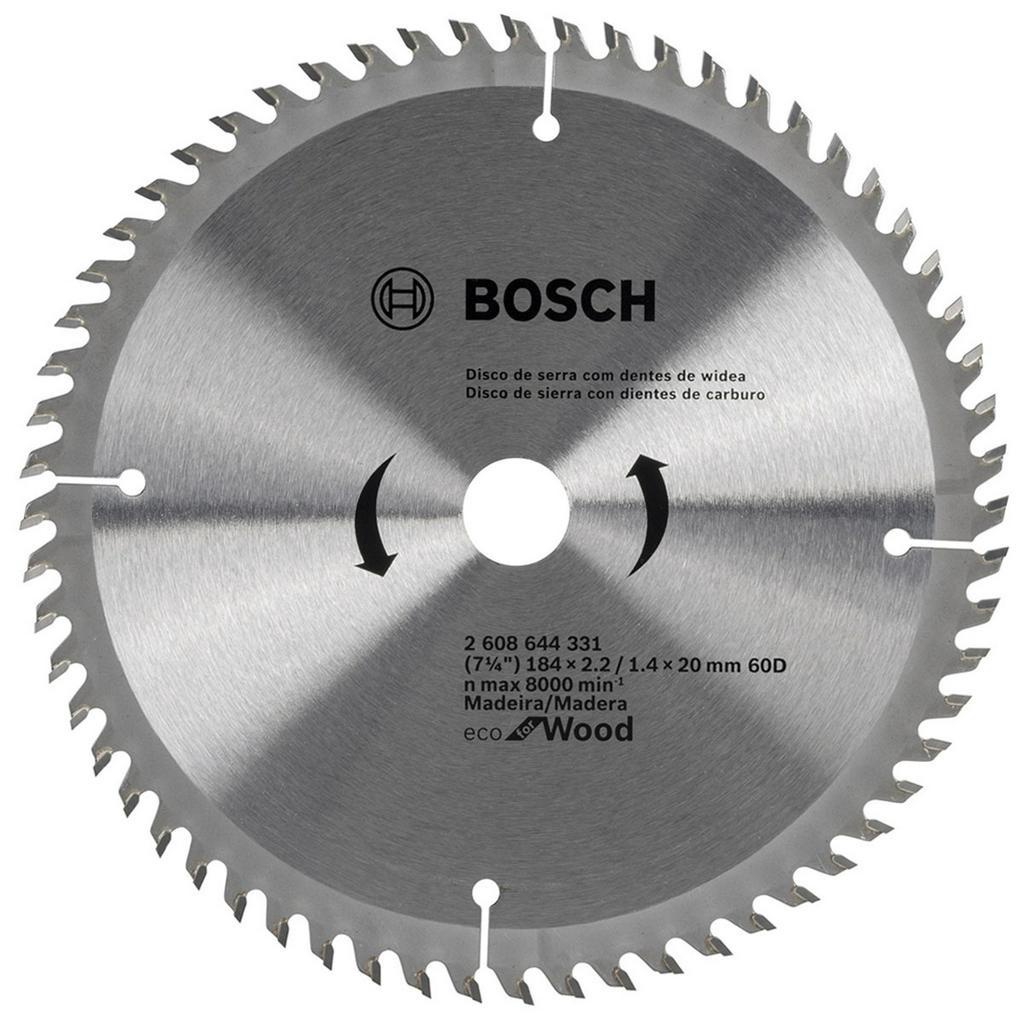 Disco de Serra 184mm p/ Madeira Bosch 60 Dentes de Widea Eco for Wood – 7.1/4″ Disco de Serra 184mm p/ Madeira Bosch 60 Dentes de Widea Eco for Wood – 7.1/4″
