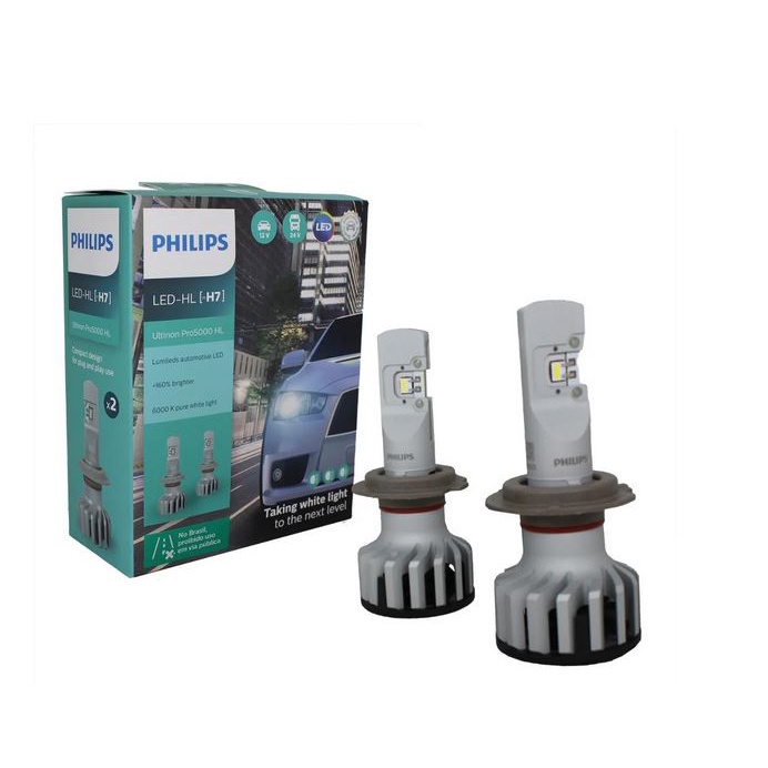 Kit Lampada Led H7 Philips Ultinon 12v 6200k Original Nova Kit Lampada Led H7 Philips Ultinon 12v 6200k Original Nova