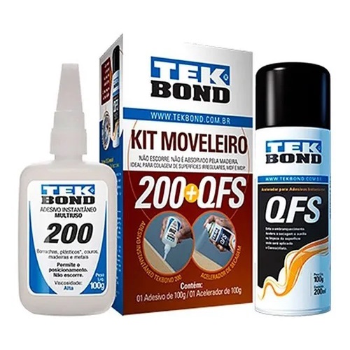 Adesivo Instantâneo – Kit Mdf / 100g -tekbond Adesivo Instantâneo – Kit Mdf / 100g -tekbond