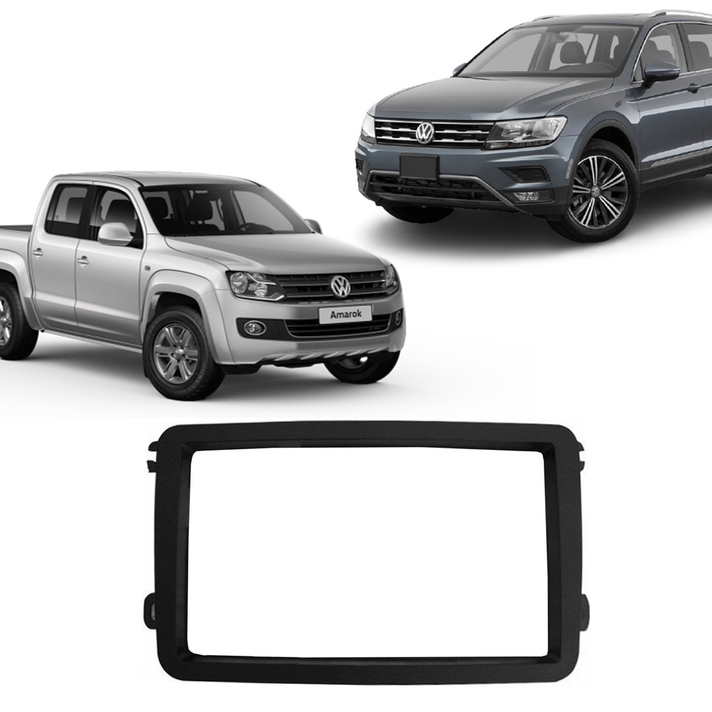 Moldura Mp5 2din 7 Polegadas Jetta Tiguan Amarok Passat Fox Moldura Mp5 2din 7 Polegadas Jetta Tiguan Amarok Passat Fox