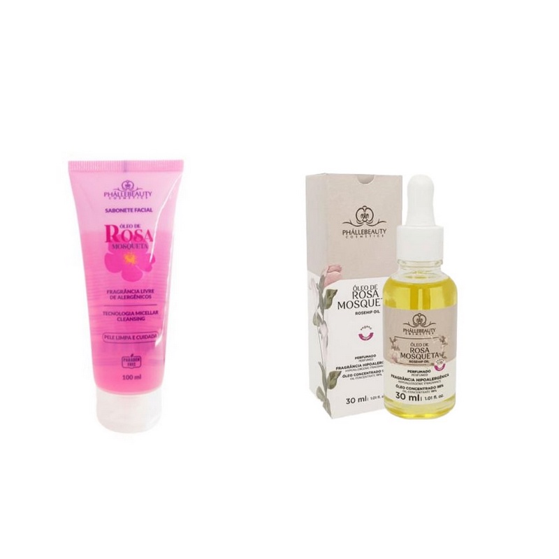 Sabonete Rosa Mosqueta + Óleo Rosa Mosqueta PhálleBeauty Sabonete Rosa Mosqueta + Óleo Rosa Mosqueta PhálleBeauty
