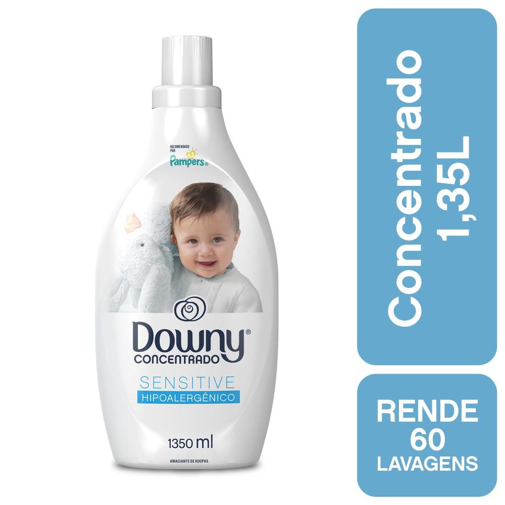 Amaciante Downy Concentrado Sensitive Hipoalergênico para Roupa de Bebê 1,35L Amaciante Downy Concentrado Sensitive Hipoalergênico para Roupa de Bebê 1,35L