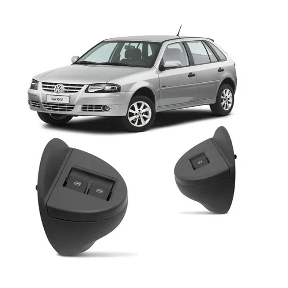 kit Botão + Moldura De Vidro Elétrico Gol G4 2008 Grafite ou Cinza – VW0113 – VW0114 VW600 kit Botão + Moldura De Vidro Elétrico Gol G4 2008 Grafite ou Cinza – VW0113 – VW0114 VW600