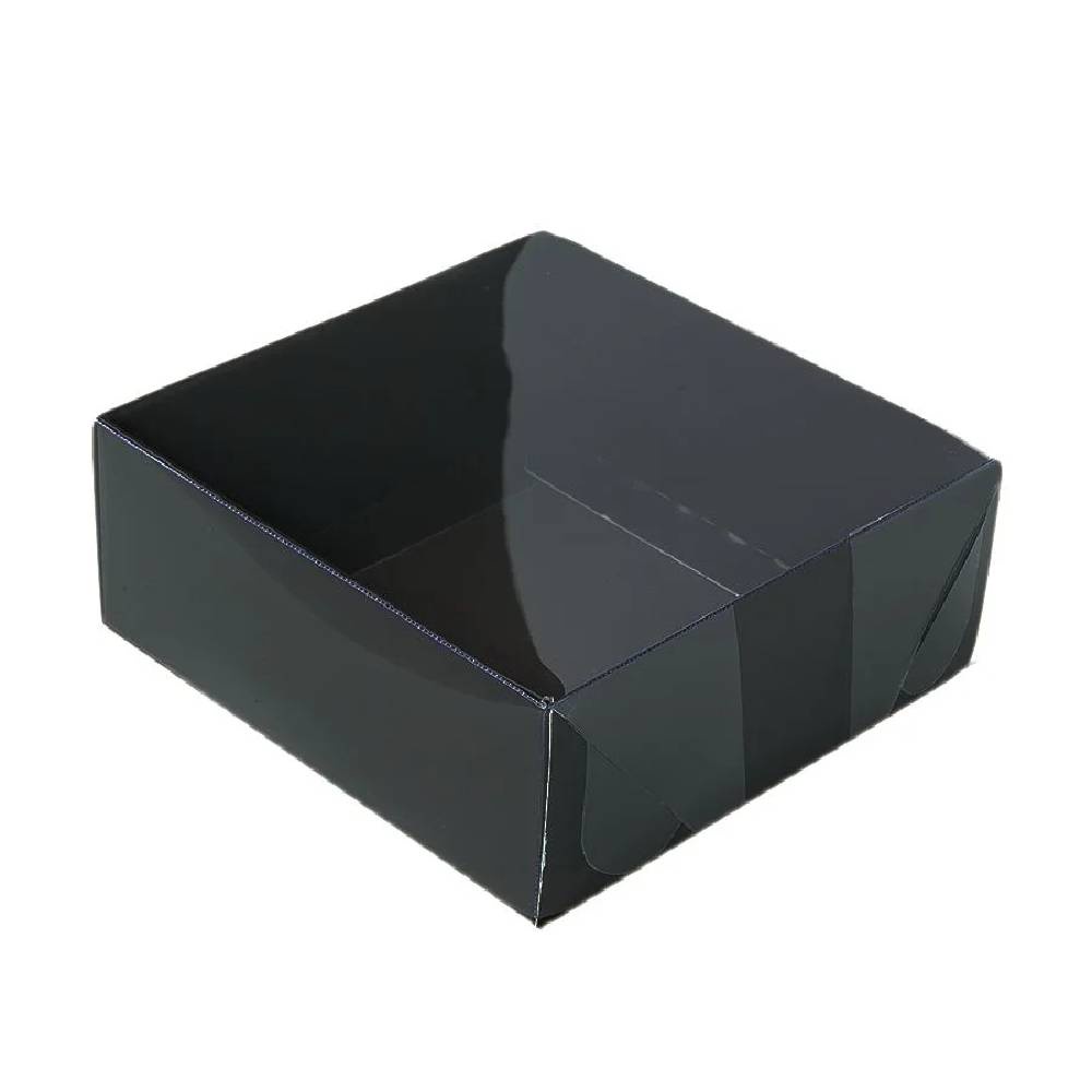Caixa 4 Doces com Tampa – 8x8x3,5cm Preta 10un – Assk Rizzo